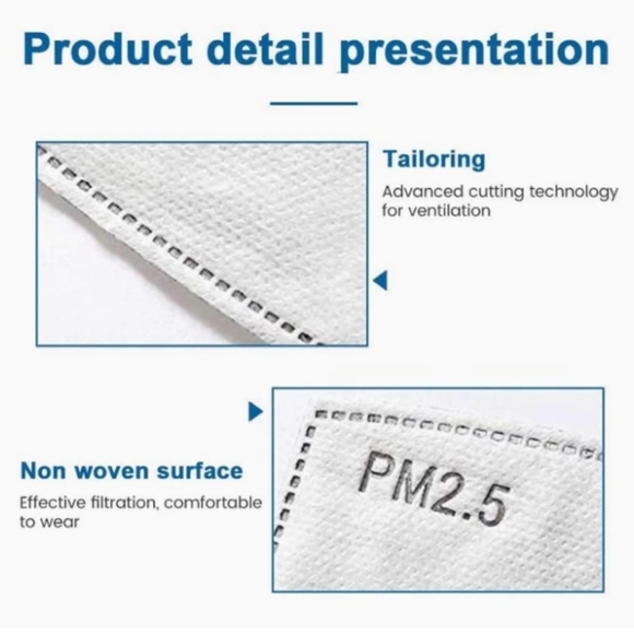 Sale 7pc Face Mask Filter - Picture 2 of 9